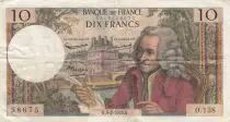 Francia 10 Francs Voltaire - 04-02-1965 Serial O.138