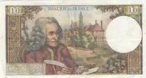 Francia 10 Francs Voltaire - 08-11-1973 Serial N.936