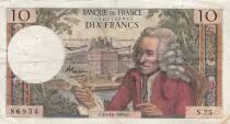 Francia 10 Francs Voltaire - 10-10-1963 Serial S.25
