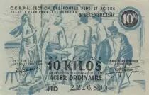 Francia 10 Kilos de Acier Ordinaire - Organisation des fontes, fers et aciers - 1947