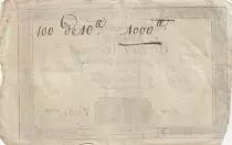 Francia 10 Livres - Watermark Republique -  French Revolution - 24-10-1792 - Serial 12617