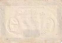 Francia 10 Livres Black - Watermark Fleur de Lys - (24-10-1792) - Sign. Taisaud - Serial 972