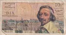 Francia 10 NF - Richelieu - 01-09-1960 - Serial W.114 - P.142