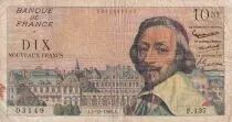 Francia 10 NF - Richelieu - 01-12-1960 - Serial F.137 - F - P.142