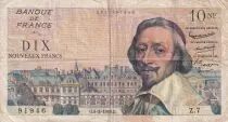 Francia 10 NF - Richelieu - 05-03-1959 - Serial Z.7 - F - P.142