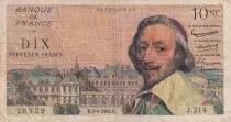 Francia 10 NF - Richelieu - 05-04-1962 - Serial J.214 - P.142