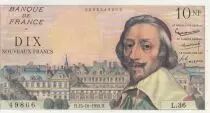 Francia 10 NF - Richelieu - 15-10-1959 - Serial L.36