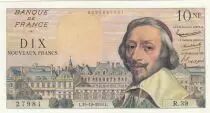 Francia 10 NF - Richelieu - 15-10-1959 - Serial R.39