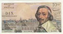 Francia 10 NF- Richelieu - 05-01-1961 - Serial S.160