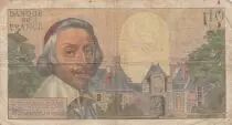 Francia 10 NF Richelieu - 01-09-1960 - Serial A.123