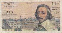 Francia 10 NF Richelieu - 02-07-1959 - Series D.19