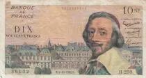 Francia 10 NF Richelieu - 04-10-1962 Serial H.250 - F to VF