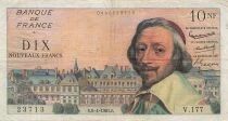 Francia 10 NF Richelieu - 06-04-1961 - Serial V.177