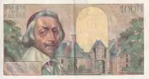 Francia 10 NF sur 1000 Francs - Richelieu - 1957 - Serial D.330 - XF - P.138