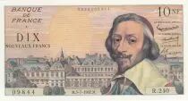 Francia 10 Nouveaux Francs - Richelieu - 05-07-1962 - Serial R.240