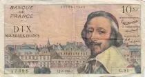 Francia 10 Nouveaux Francs Richelieu - 02-06-1960 - Serial G.91