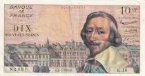 Francia 10 Nouveaux Francs Richelieu - 02-07-1959 - Serial K.18