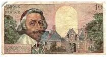 Francia 10 Nouveaux Francs Richelieu - 02.06.1960 - Serial R.97 - Fay.57.8
