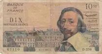 Francia 10 Nouveaux Francs Richelieu - 04-01-1963 - Serial D.256