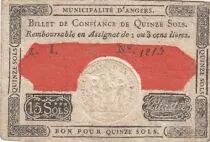 Francia 10 Sols - Maine et loire - Angers municipality - 10-02-1792
