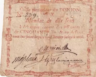 Francia 10 Sous - Allier - Le Donjon - 1791-1792