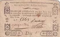 Francia 10 Sous - Puy-de-D�me - Pont-Du-Ch�teau Municipalit� - 1792 - F