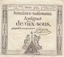 Francia 10 Sous - Women - phygian cap - 23-05-1793 - Sign. Guyon - S&eacute;rie 952