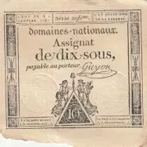 Francia 10 Sous - Womens - phygian cap - 04-01-1792 - Sign. Guyon - Serial 1841