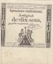 Francia 10 Sous Women (04-01-1792) - Sign. Guyon - Serial 1065
