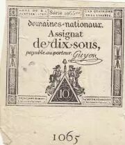 Francia 10 Sous Women (04-01-1792) - Sign. Guyon - Serial 1065