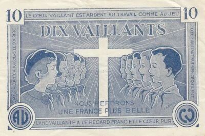 Francia 10 Vaillants - Catholic Scouts Ticket - 1930