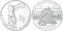 Francia 100 Francs  - Victory of Samothrace - Silver - with certificat