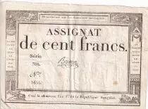 Francia 100 Francs - 18 Nivose An III - (07.01.1795) - Sign. Brisson - P.78
