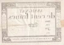 Francia 100 Francs - 18 Nivose An III - (07.01.1795) - Sign. De Caen - Serial 1526 - P.78