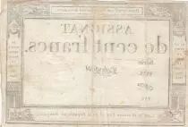 Francia 100 Francs - 18 Nivose An III - (07.01.1795) - Sign. Dehogues - P.78 - Serial 1573