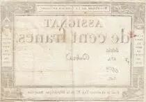 Francia 100 Francs - 18 Nivose An III - (07.01.1795) - Sign. Dubra - P.A.78 - Serial 872