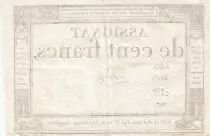 Francia 100 Francs - 18 Nivose An III - (07.01.1795) - Sign. Farcy - P.A.78 - Serial 3117