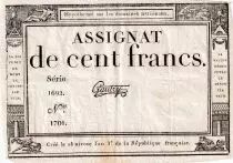 Francia 100 Francs - 18 Nivose An III - (07.01.1795) - Sign. Gautry - Serial 1692 - P.78