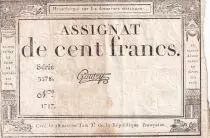 Francia 100 Francs - 18 Nivose An III - (07.01.1795) - Sign. Gautry - Serial 3578 - P.78