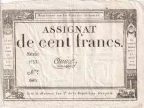 Francia 100 Francs - 18 Nivose An III - (07.01.1795) - Sign. Guyot - P.78