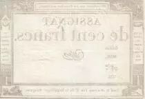 Francia 100 Francs - 18 Nivose An III - (07.01.1795) - Sign. Guyot - P.A.78 - Serial 1696