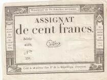 Francia 100 Francs - 18 Nivose An III - (07.01.1795) - Sign. Guyot - Serial 4519