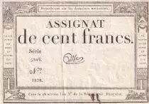 Francia 100 Francs - 18 Nivose An III - (07.01.1795) - Sign. Guyot - Serial 5243