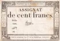 Francia 100 Francs - 18 Nivose An III - (07.01.1795) - Sign. Henry - Serial 1609