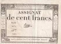 Francia 100 Francs - 18 Nivose An III - (07.01.1795) - Sign. Henry - Serial 4175 - P.78