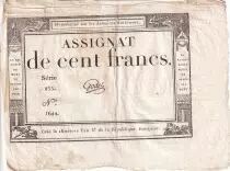 Francia 100 Francs - 18 Nivose An III - (07.01.1795) - Sign. Lassia - Serial  84