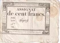 Francia 100 Francs - 18 Nivose An III - (07.01.1795) - Sign. Lassia - Serial  84