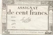 Francia 100 Francs - 18 Nivose An III - (07.01.1795) - Sign. Le Noble - Serial 2632