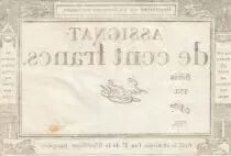 Francia 100 Francs - 18 Nivose An III - (07.01.1795) - Sign. Le Noble - Serial 532