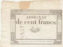Francia 100 Francs - 18 Nivose An III - (07.01.1795) - Sign. Le Noble - Serial 5519
